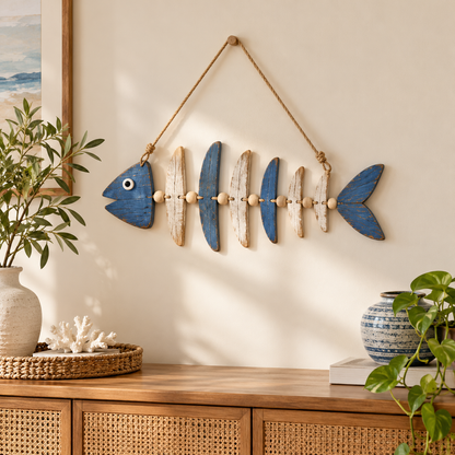 Head and Tail Fishbone Wall Hanging