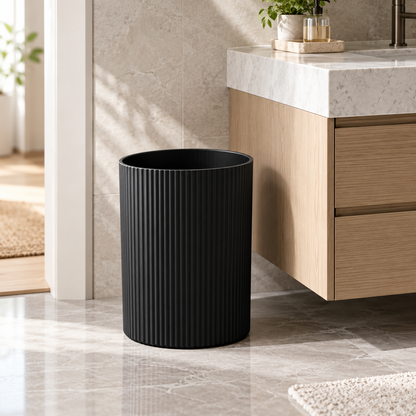 Black Large Waste Bin