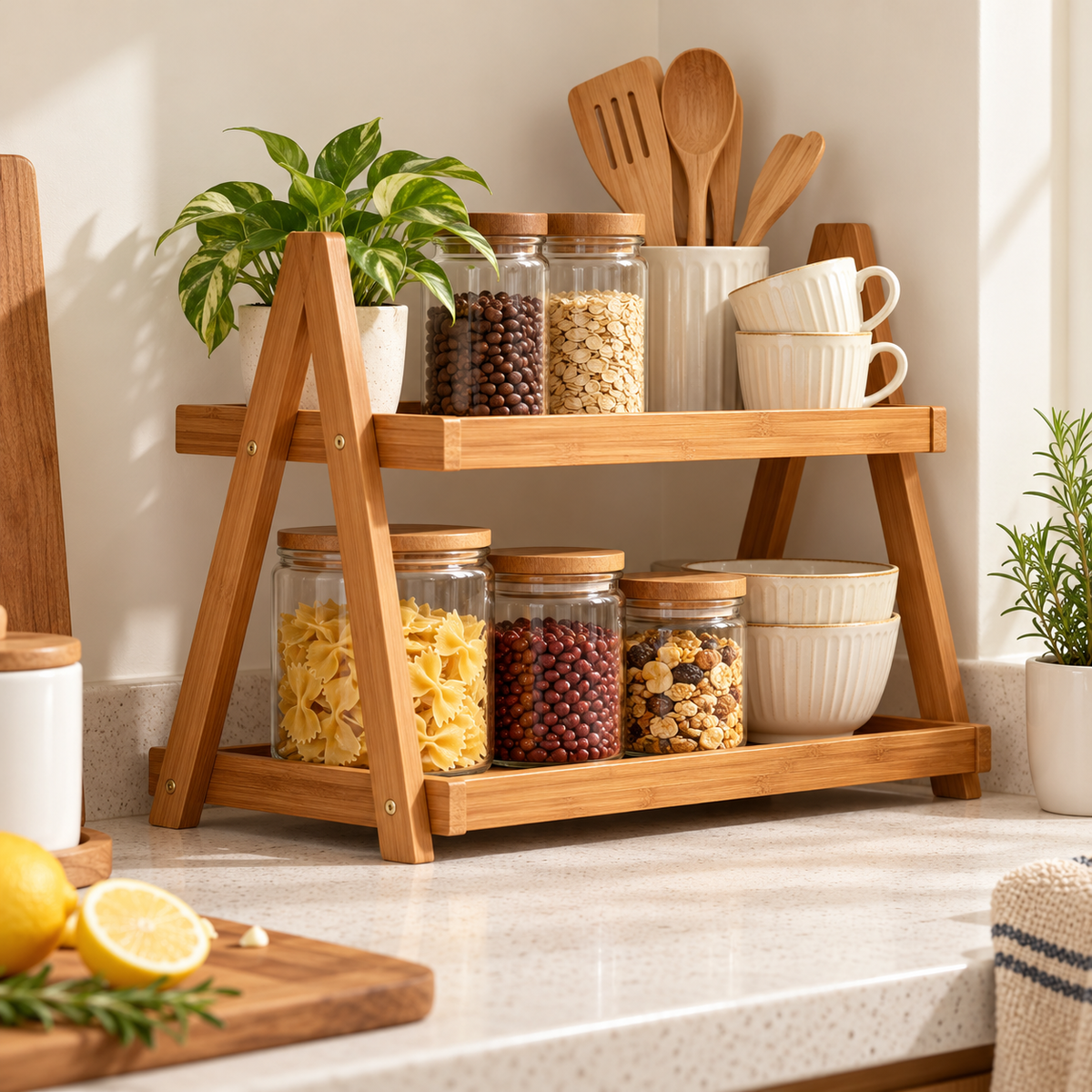 Medium A-Frame Two-Tier Storage Rack
