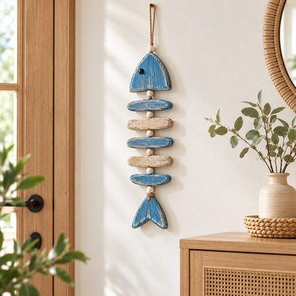 Head and Tail Fishbone Wall Hanging