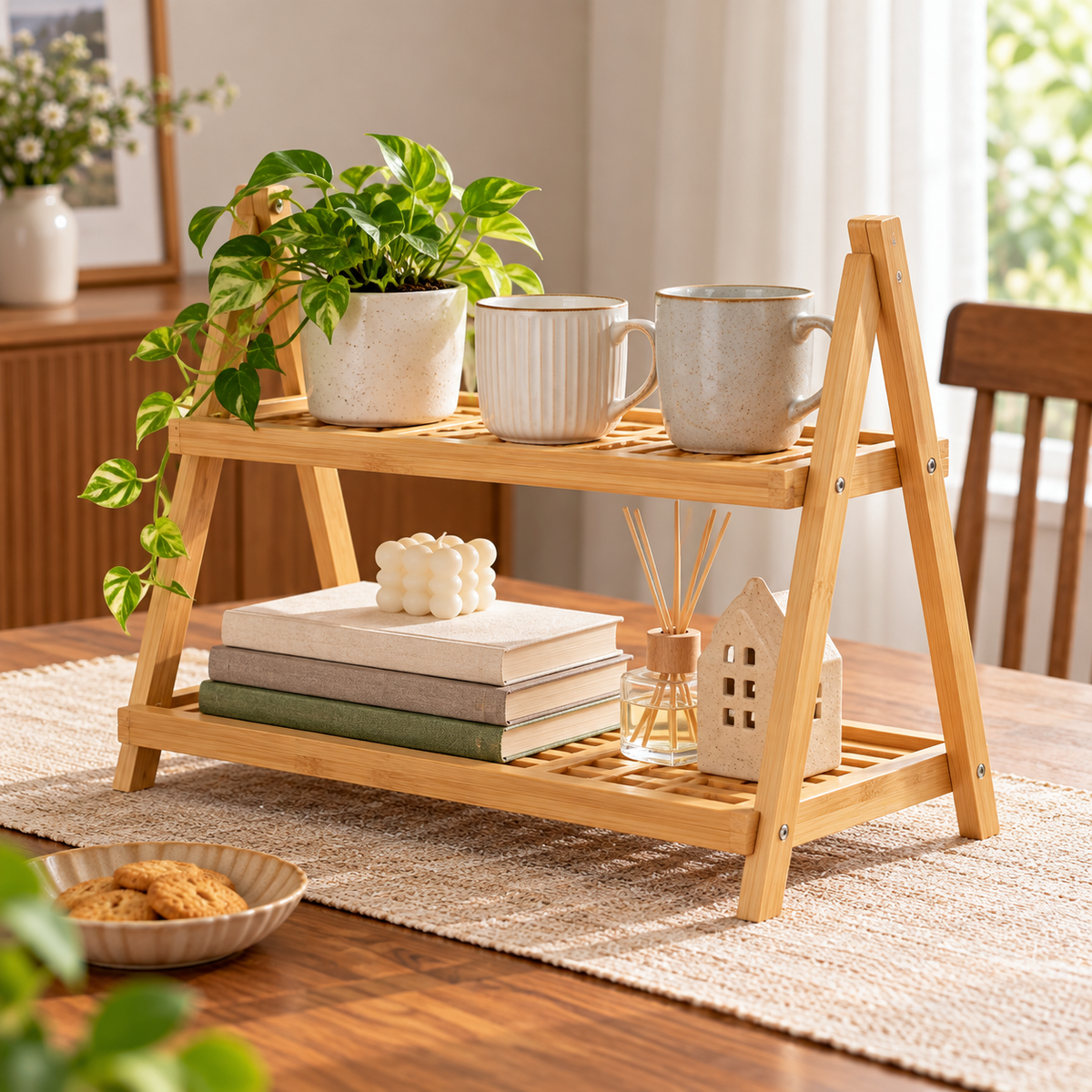Medium A-Frame Two-Tier Storage Rack